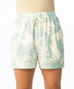 PJ Palm Lounge Shorts, Aqua, original image number 1