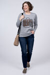 Ankle Boot Long Sleeve Top, Grey, original image number 0
