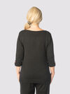 Preppy-Posh Sweater, Black, original image number 1
