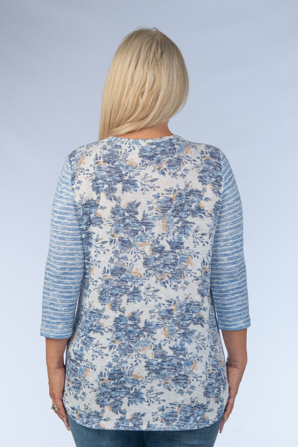 Oxford Knit Shirt, Blue, original image number 1