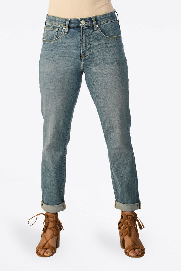 Perfectly Cropped Jag Jeans, Denim, original image number 0