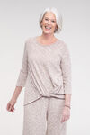 Cozy Knotted 3/4 Sleeve Top, , original image number 1