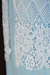 ¾ Sleeve Crochet Lace Short Cardigan, White, original image number 2