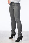 Pipping Pinned Pull-On Skinny Stretchy Pants, Charcoal, original image number 2