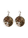 Swirl Hammered Coin Earrings, Multi, original image number 0