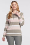 Striped Raglan Sweatshirt Tee, Beige, original image number 2