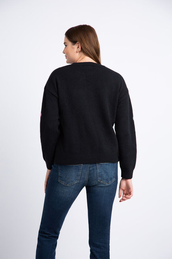 Long Sleeve Daisy Sweater , Multi, original image number 3