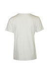 V-Neck T-Shirt with 3 Button Accent, Ivory, original image number 1