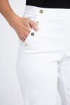 Ponte Knit Bermuda Shorts , White, original image number 3