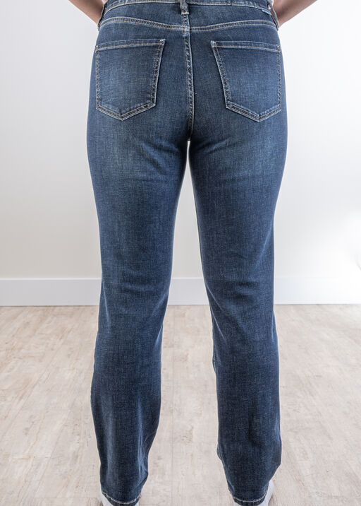 Slim-Leg Mid-Rise Jag Jeans , Denim, original