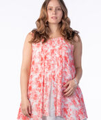 Coral Tiered Tunic, Coral, original image number 0