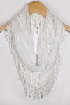 Infinity Lace Scarf, White, original image number 0