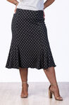 Polkadot Skirt, Black, original image number 1