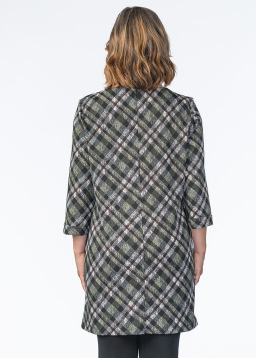 Autumn Checkered Plaid Tunic, Green, original
