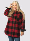 Suzanne's Plaid Shacket, Red, original image number 2