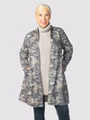 Camouflage Suede Cardi-Coat, Grey, original image number 1