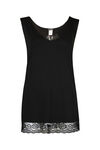 Sleeveless Lace Trimmed Top, , original image number 0