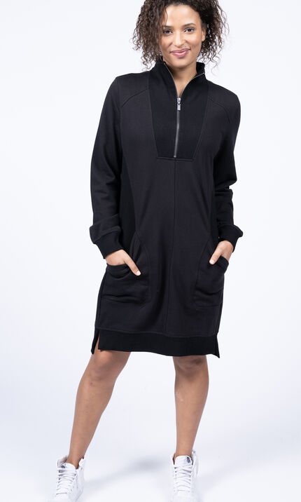 Knee Length Sweater Dress , Black, original