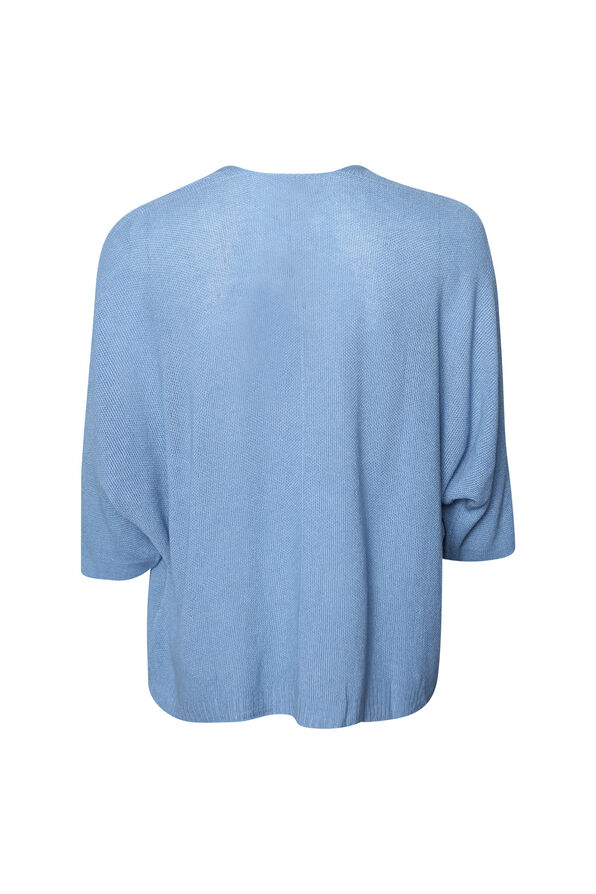 Half Sleeve Cardigan, Blue, original image number 1