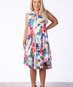 Colorful Notch Dress, Multi, original image number 0