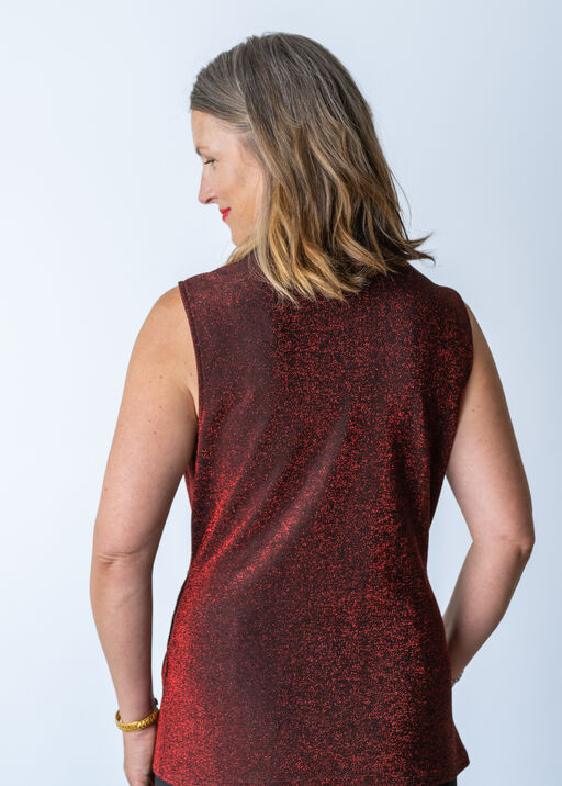 Sparkly Red Glittery Top, Red, original