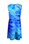 Sleeveless Tie Dye Dress, Indigo, original image number 1