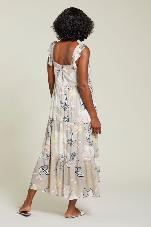 Flutter Strap Maxi Dress, Multi, original image number 2