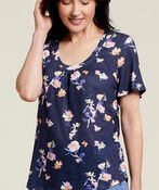 Flutter Floral Pleat Shirt , , original image number 1