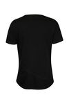 Asymmetrical Cross-Over T-Shirt, Black, original image number 1