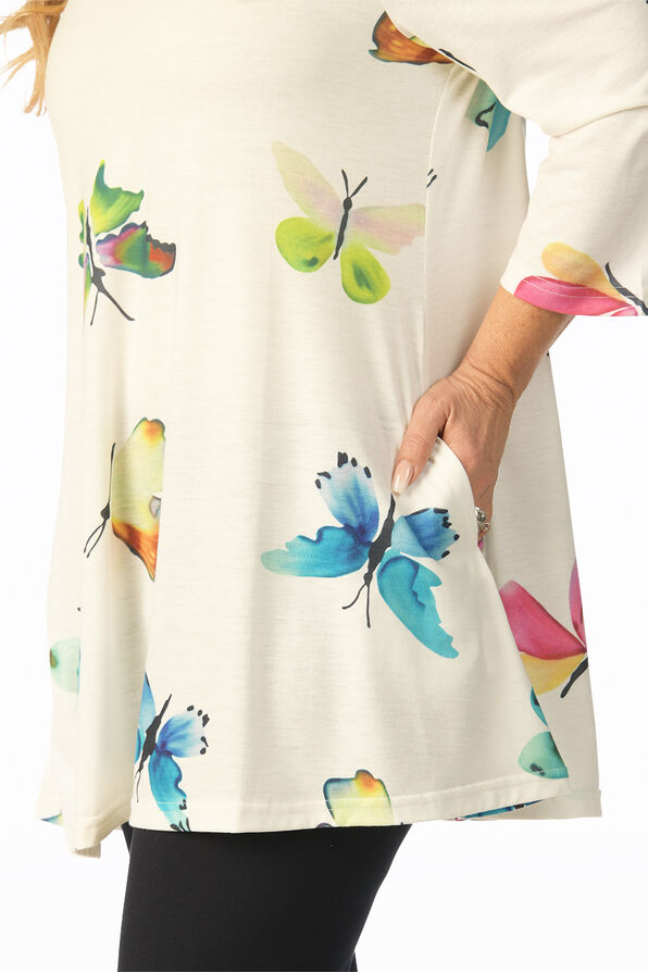 Butterfly Tunic, White, original image number 2