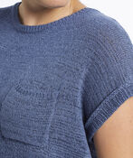 Sweater Pocket Tee, Navy, original image number 2