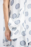Sleeveless Polka Dot Dress, White, original image number 3