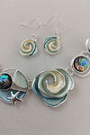 Ocean View Necklace and Earrings Set, Aqua, original image number 2