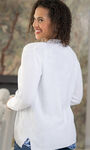 Button Front Tight-Knit Cardigan, White, original image number 1