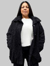 Luxe Reversible Sherpa Coat, Black, original image number 0