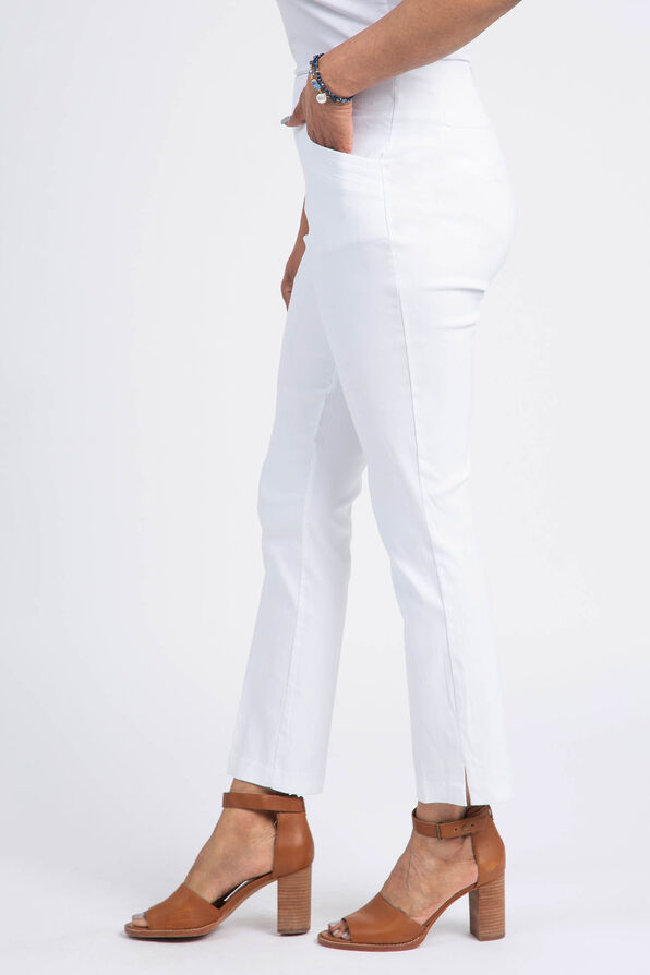 Pull-On Ankle Pant, White, original image number 1