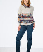 Trendsetter Turtleneck Sweater, Beige, original image number 4