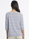 Stripe Boat Shirt  , Blue, original image number 1