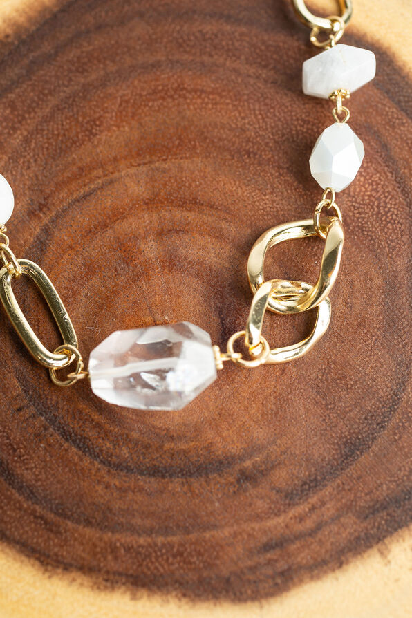Large Chain Link Necklace Set, Gold, original image number 2