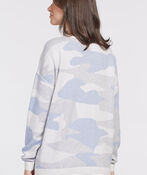 Cool-Cotton Camouflage Sweatshirt, Blue, original image number 2