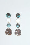 Turquoise Dangle Earrings, Silver, original image number 0
