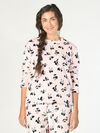 Panda Pajama Set, Pink, original image number 0