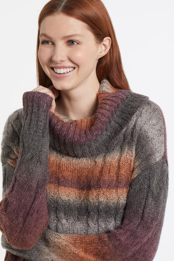 Ombre Cowl Sweater, Multi, original image number 2