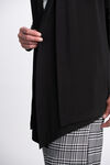 Long Sleeve Open Front Cardigan, Black, original image number 1