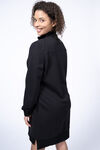 Knee Length Sweater Dress , Black, original image number 1