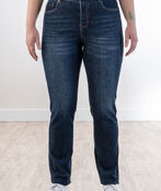 Slim-Leg Regular-Rise Elastic Jeans, Denim, original image number 2