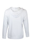 French Terry Zip Up Hoodie, White, original image number 1