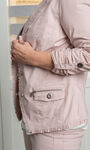 Dusty Rose Fringe Jacket, Pink, original image number 1