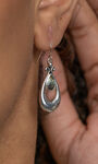 Fancy Teard Earring, Silver, original image number 2