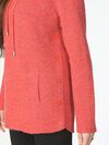 High-Neck Side-Buttoned Sweater, Red, original image number 1